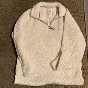 Dylan Sherpa style half zip sweater top xs/S